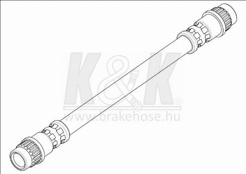 KK95KFT FT1900 - Тормозной шланг autospares.lv