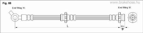 KK95KFT FT1981 - Тормозной шланг autospares.lv