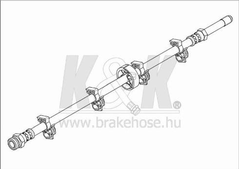 KK95KFT FT1499 - Тормозной шланг autospares.lv