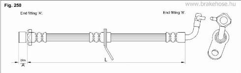 KK95KFT FT1414 - Тормозной шланг autospares.lv