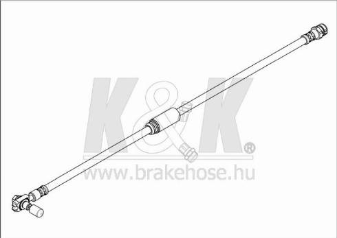 KK95KFT FT1474 - Тормозной шланг autospares.lv