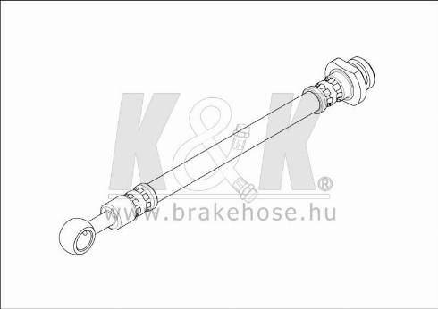 KK95KFT FT1599 - Тормозной шланг autospares.lv