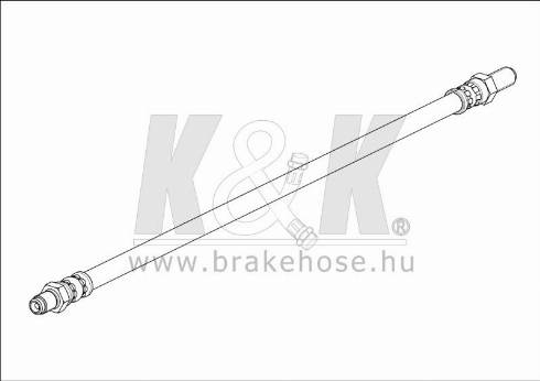 KK95KFT FT1595 - Тормозной шланг autospares.lv