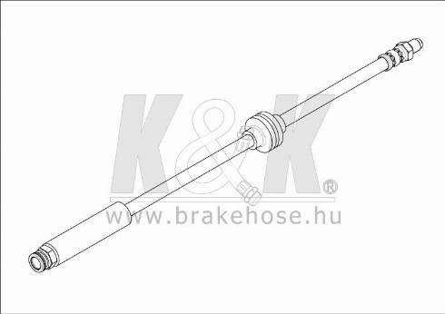 KK95KFT FT1548 - Тормозной шланг autospares.lv