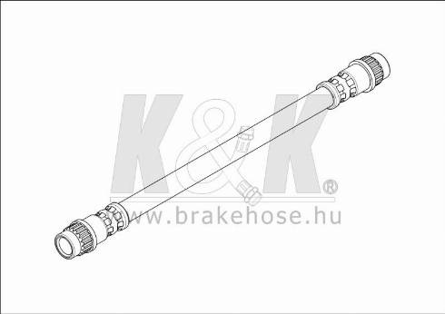 KK95KFT FT1586 - Тормозной шланг autospares.lv