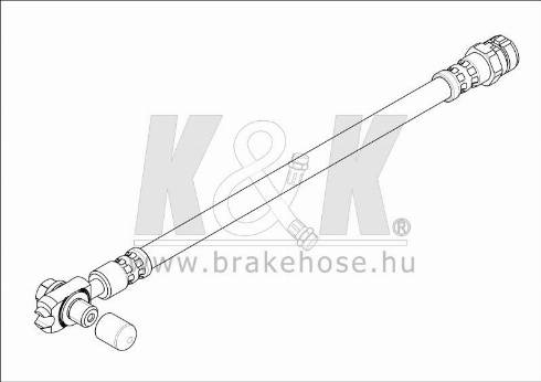 KK95KFT FT1577 - Тормозной шланг autospares.lv