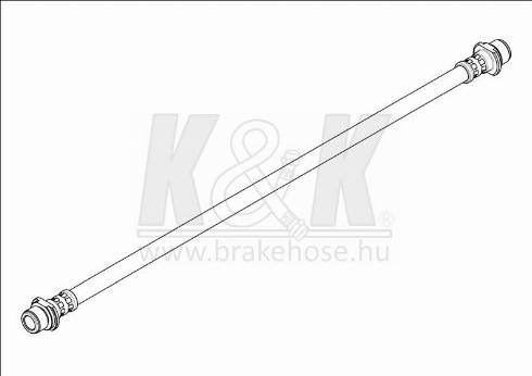 KK95KFT FT1662 - Тормозной шланг autospares.lv