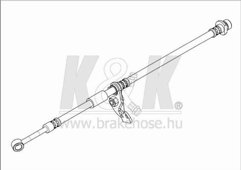 KK95KFT FT1066 - Тормозной шланг autospares.lv