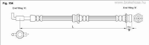 KK95KFT FT1005 - Тормозной шланг autospares.lv