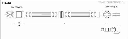 KK95KFT FT1413 - Тормозной шланг autospares.lv