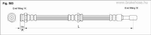 KK95KFT FT1198 - Тормозной шланг autospares.lv