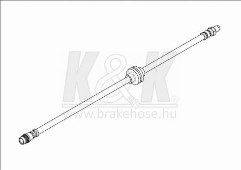 KK95KFT FT1833 - Тормозной шланг autospares.lv