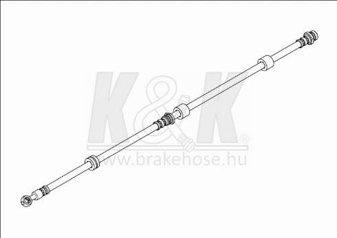 KK95KFT FT1742 - Тормозной шланг autospares.lv