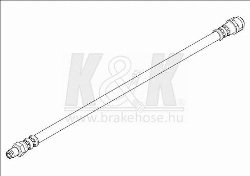 KK95KFT FT1787 - Тормозной шланг autospares.lv