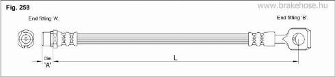 KK95KFT FT3680 - Тормозной шланг autospares.lv