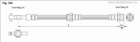 KK95KFT FT3304 - Тормозной шланг autospares.lv