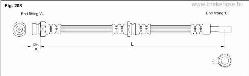 KK95KFT FT3315 - Тормозной шланг autospares.lv