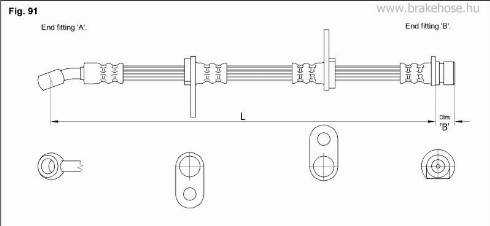 KK95KFT FT3240 - Тормозной шланг autospares.lv