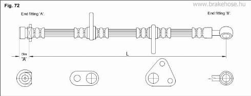 KK95KFT FT3279 - Тормозной шланг autospares.lv