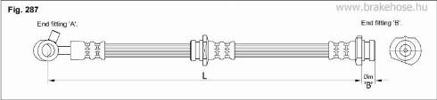 KK95KFT FT2536 - Тормозной шланг autospares.lv