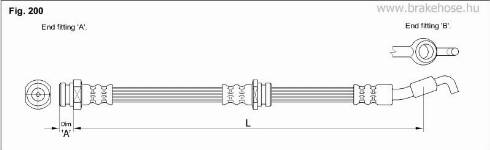 KK95KFT FT3326 - Тормозной шланг autospares.lv