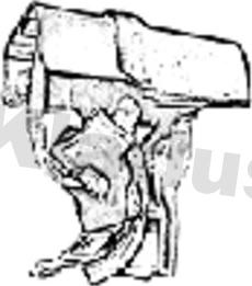 Klarius 420538 - Кронштейн, втулка, система выпуска ОГ autospares.lv