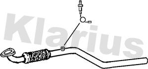 Klarius 150532 - Труба выхлопного газа autospares.lv