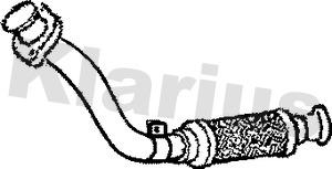 Klarius 110116 - Труба выхлопного газа autospares.lv