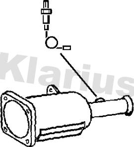 Klarius 390236 - Сажевый / частичный фильтр, система выхлопа ОГ autospares.lv