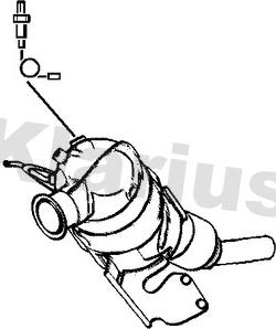 Klarius 390220 - Сажевый / частичный фильтр, система выхлопа ОГ autospares.lv