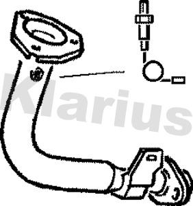 Klarius 301283 - Труба выхлопного газа autospares.lv