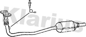 Klarius 380237 - Катализатор autospares.lv