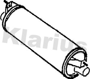 Klarius VO52J - Глушитель выхлопных газов, конечный autospares.lv