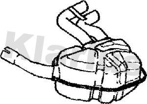Klarius 220915 - Глушитель выхлопных газов, конечный autospares.lv