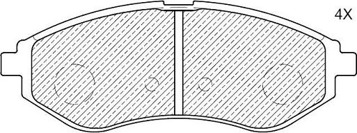 Klaxcar France 24997z - Тормозные колодки, дисковые, комплект autospares.lv