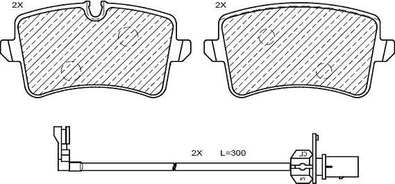 Klaxcar France 24956z - Тормозные колодки, дисковые, комплект autospares.lv