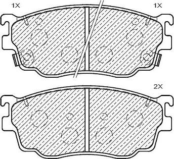 Klaxcar France 24926z - Тормозные колодки, дисковые, комплект autospares.lv