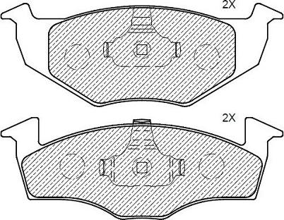 Klaxcar France 24822z - Тормозные колодки, дисковые, комплект autospares.lv