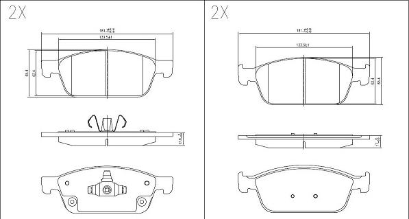 Klaxcar France 24650z - Тормозные колодки, дисковые, комплект autospares.lv