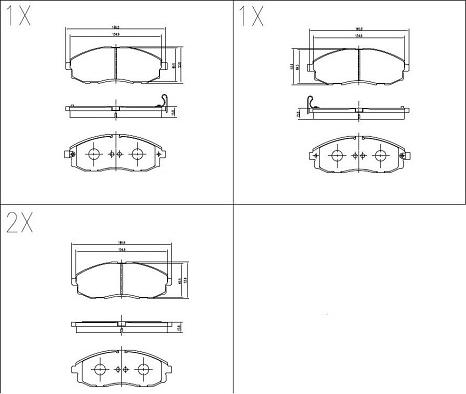 Klaxcar France 24602z - Тормозные колодки, дисковые, комплект autospares.lv