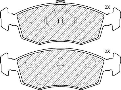 Klaxcar France 24617z - Тормозные колодки, дисковые, комплект autospares.lv