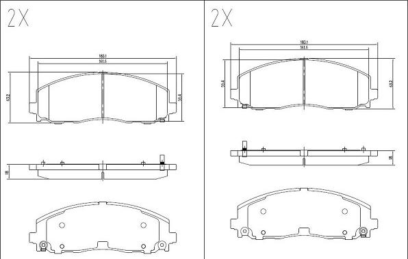 Klaxcar France 24639z - Тормозные колодки, дисковые, комплект autospares.lv