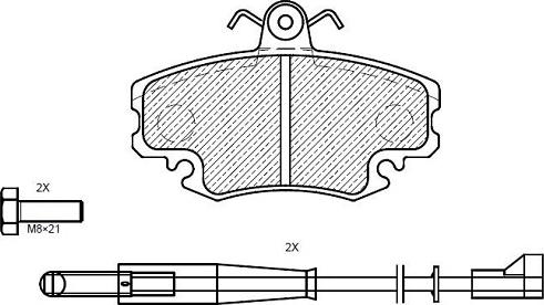 Klaxcar France 24633z - Тормозные колодки, дисковые, комплект autospares.lv