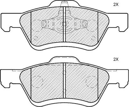 Klaxcar France 24624z - Тормозные колодки, дисковые, комплект autospares.lv