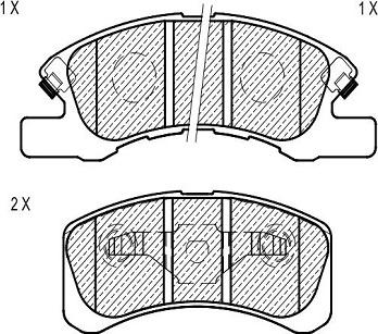 Klaxcar France 24623z - Тормозные колодки, дисковые, комплект autospares.lv