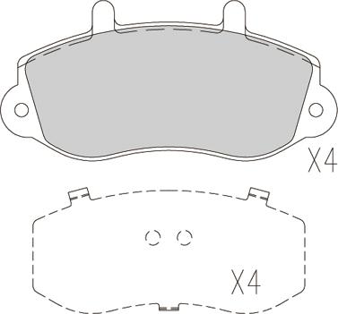 Klaxcar France 24043z - Тормозные колодки, дисковые, комплект autospares.lv