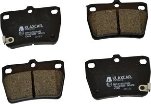 Klaxcar France 24047z - Тормозные колодки, дисковые, комплект autospares.lv
