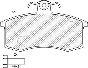 Klaxcar France 24057z - Тормозные колодки, дисковые, комплект autospares.lv