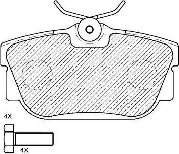 Klaxcar France 24143z - Тормозные колодки, дисковые, комплект autospares.lv