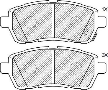 Klaxcar France 24189z - Тормозные колодки, дисковые, комплект autospares.lv